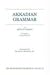 Akkadian Grammar (Society of Biblical Literature : Resources for Biblical Study, No 30)