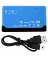 All in One USB 2.0 High-Speed Memory Card Reader (Blue) for Fuji film camera