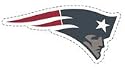 New England Patriots 5 x 6 Colored Ultra Decal