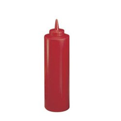 12 Ounce Red Squeeze Bottle (06-0931) Category: Plastic Squeeze Bottles and Lids