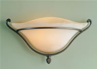 Murray Feiss One-Light Tuscan Villa Collection Wall Bracket, Corinthian Bronze with Beige Etruscan Glass Shade # WB1194CB