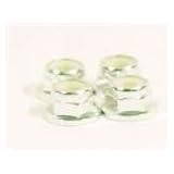 Racers Edge 5mm Flanged Aluminum Nylock Nut (4) Silver RCE10290S by Racers Edge