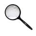 Round Hand Held Magnifier, 3-1/2