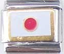 Clearly Charming Japan Flag Italian Charm