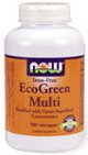 Eco-Green Multi Vitamins 180 VCaps NOW Foods