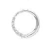 14k White Gold & Diamond Circle Journey Pendant (0.50ctw)