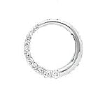 14k White Gold & Diamond Circle Journey Pendant (0.50ctw)