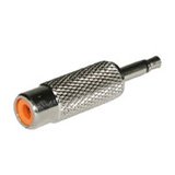 SAMAR - Audio adapter - mini-phone mono 3.5 mm (M) - RCA (F) - metallic silver