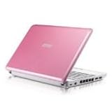 MSI Wind U100 Plus-441UK Notebook Intel Atom (N280) 1.66GHz 1024MB 160GB 10 inch LCD TFT LAN WLAN XP Home (Pink)