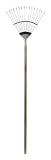 Spear & Jackson R750 Traditional Stainless Lawn Rake with Wood Handle - 60 Inch Long