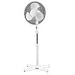 Floor Fan, 18 Pedestal, 25-3/4x25-3/4x44-54, Light Gray