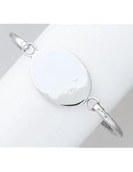Sterling Silver Fancy Slip-on Bangle Bracelet QB6"