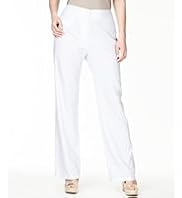 Plus Linen Blend Straight Leg Trousers