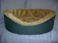 104 Solid Color Plush Oval Pet Bed Assorted Colors 23 in for Dogs and Cats