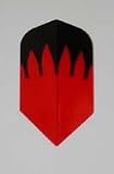 5 Sets - RED FLAMES - Hard Poly flights