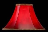 Lite Source Red Faux Leather Bell Shade CH122-16
