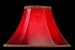 Lite Source Red Faux Leather Bell Shade CH122-16
