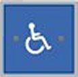 MS Sedco 59 Series 4 1/2 Square Switches w/ Blue Face Plate WHEELCHAIR