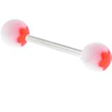 Barbell - Pink FLOWER Tongue Ring