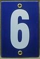 Hausnummernschild 6