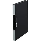 キングジム クリアーファイル カラーベース　ヒクタス±（スリム） A4 タテ型 黒 8132-3クロの画像