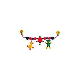 Wooden Pram Clip On - 'Ladybird & Duckl'