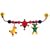Wooden Pram / Buggy string  Clip on  - Ladybird, Frog & Duck