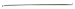 Silvalume Double End Crochet Hook 14''-Size G 6
