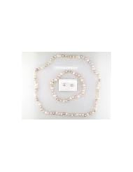 10k Yellow Gold Freshwater Pearl Set of Necklace and Earrings with Bracelet (17")