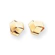 Earrings Love Knot - 14kt Yellow Gold Band