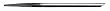 GROBET CARBON STEEL GRAVER OVAL GRAVER # 62 SWISS #17 1.7MM THICK