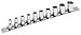 Armstrong 15-245 10pc 6pt 1/4 Drive Fractional Socket Set