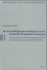  : Die Entsch&auml;digungsunw&uuml;rdigkeit in der deutschen Kriegsopferversorgung