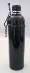 Good Life Gear Eco Friendly 24 oz Black Stainless Steel With Black Cap Reusable Water Bottle