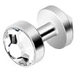 Stainless Steel Skin Diver 3mm Clear CZ