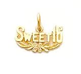 Sweet 16 - 10kt Gold Charm