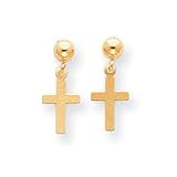 Sardelli - 14k Gold Cross Dangle Earrings