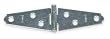 Battalion 1RCF7 Strap Hinge, Light, Steel, 3 Holes Per Leaf