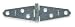 Battalion 1RCF7 Strap Hinge, Light, Steel, 3 Holes Per Leaf