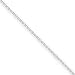 14k White Gold .5mm 20 in Solid Diamond-cut Chain - 20 in.