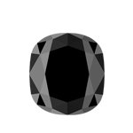 6.87x6.20x4.48 mm-1.89 Cts Black Diamond ( Cushion Cut-AAA )