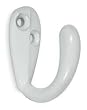 Battalion 1XNG8 Coat Hook, Single Hook, White