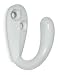 Battalion 1XNG8 Coat Hook, Single Hook, White