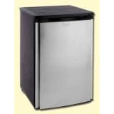 Auto Defrost All Refrigerator W/Lock - Black With Stainless Door