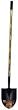 Union Tools ToughBuilt Long-Handled Square Point Digging Shovel with Fiberglass Handle 45037