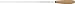 King David Duco Tapered Cork Baton, White 14 Inch