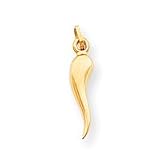 14k Italian Horn Charm