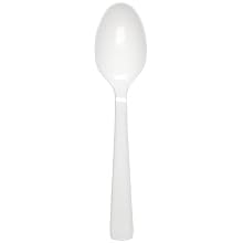 Solo SW7TW Simple Elegance IndividuallyWrapped Medium White Teaspoon 1M
