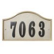 Qualarc RIG-4913 Ridgestone Serpentine Address Plaque System, Sandstone