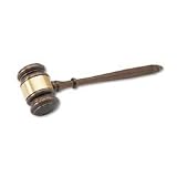 MCG10522 Walnut Gavel with Engravable Brass Band